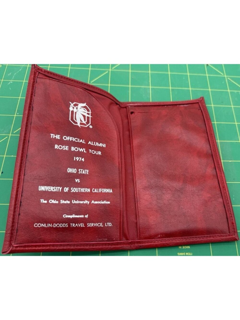1974 Vintage Rose Bowl Ohio State Notebook Cover